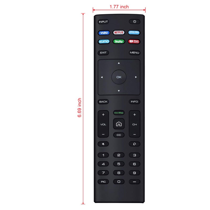 Vinabty New Replacement Remote fit for VIZIO TV 4K UHD LED Smart TV V705-G3 D40f-G9 V755-G4 V505-G9 V605-G3 D24h-G9 D24f-G1 D32h-G9 D40f-G9 V555-G1 V655-G9 V405-G9 V435-G0 M657-G0 D32f-G1 M658-G1 M656-G4 - Image 1